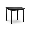 Rufford Black Extending Dining Table (D80 x W80-120 x H75cm)