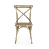 Set of 2 Satie Lined Oak Rattan Dining Chairs (H89 x W48.5 x D51cm)
