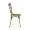 Set of 2 Satie Lined Oak Rattan Dining Chairs (H89 x W48.5 x D51cm)