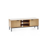Sia Slatted Wood TV Unit (D40 x W120 x H45cm)
