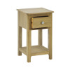 Somerset Oak Compact 1 Drawer Bedside Table with Shelf (H57.5 x W34 x D35cm)