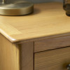 Somerset Oak Compact 1 Drawer Bedside Table with Shelf (H57.5 x W34 x D35cm)