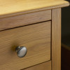 Somerset Oak Compact 1 Drawer Bedside Table with Shelf (H57.5 x W34 x D35cm)