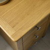Somerset Oak Compact 3 Drawer Bedside Table (H57.5 x W34 x D35cm)