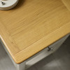 Somerset Truffle Grey and Oak Compact 1 Drawer Bedside Table with Shelf (H57.5 x W34 x D35cm)