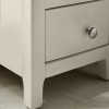 Somerset Truffle Grey and Oak Compact 3 Drawer Bedside Table (H57.5 x W34 x D35cm)