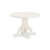 Stanmore Ivory Round to Oval Extending Dining Table (D100 x W138 x H75cm)
