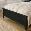 Sydney Black Ash Rattan Effect Kingsize Bookcase Bed (H92 x W171 x D225cm)