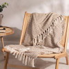 Yard Lorne Waffle Weave Cotton Throw 150 x 200cm - Biscuit