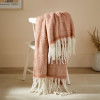 Furn Cozy Woven Tasselled Throw 140 x 180cm - Rust