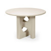Thyra Grey Stone Effect Round Dining Table (H76 x W120 x D120cm)