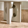 Thyra Grey Stone Effect Round Dining Table (H76 x W120 x D120cm)