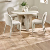 Thyra Grey Stone Effect Round Dining Table (H76 x W120 x D120cm)