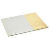 Set of 4 Geome Dipped White and Gold Placemats