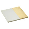 Set of 4 Geome Dipped White and Gold Coasters