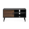 Trent Walnut and Black Small TV Stand Up to 43" (H53 x W100 x D40cm)
