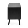 Trent Walnut and Black Small TV Stand Up to 43" (H53 x W100 x D40cm)