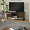 Trent Walnut and Black Large TV Stand Up to 55" (H53 x W130 x D40cm)
