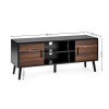 Trent Walnut and Black Large TV Stand Up to 55" (H53 x W130 x D40cm)