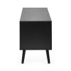 Trent Walnut and Black Large TV Stand Up to 55" (H53 x W130 x D40cm)