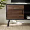 Trent Walnut and Black Large TV Stand Up to 55" (H53 x W130 x D40cm)
