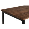 Tribeca Walnut and Black Steel Desk (D45 x W104 x H72cm)
