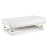 Versailles Stone White Powder Coated Steel Day Bed - Single (D202 x W100 x H116cm)