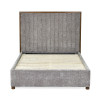 Whitmore Grey Chenille Upholstered King Bed (H134.5 x W167 x D218.5cm)