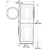 Maytag Freestanding Stacked Washer Dryer Heat Pump 10.5kg+10.5kg (H188 x W68.8 x D75.1cm) - White