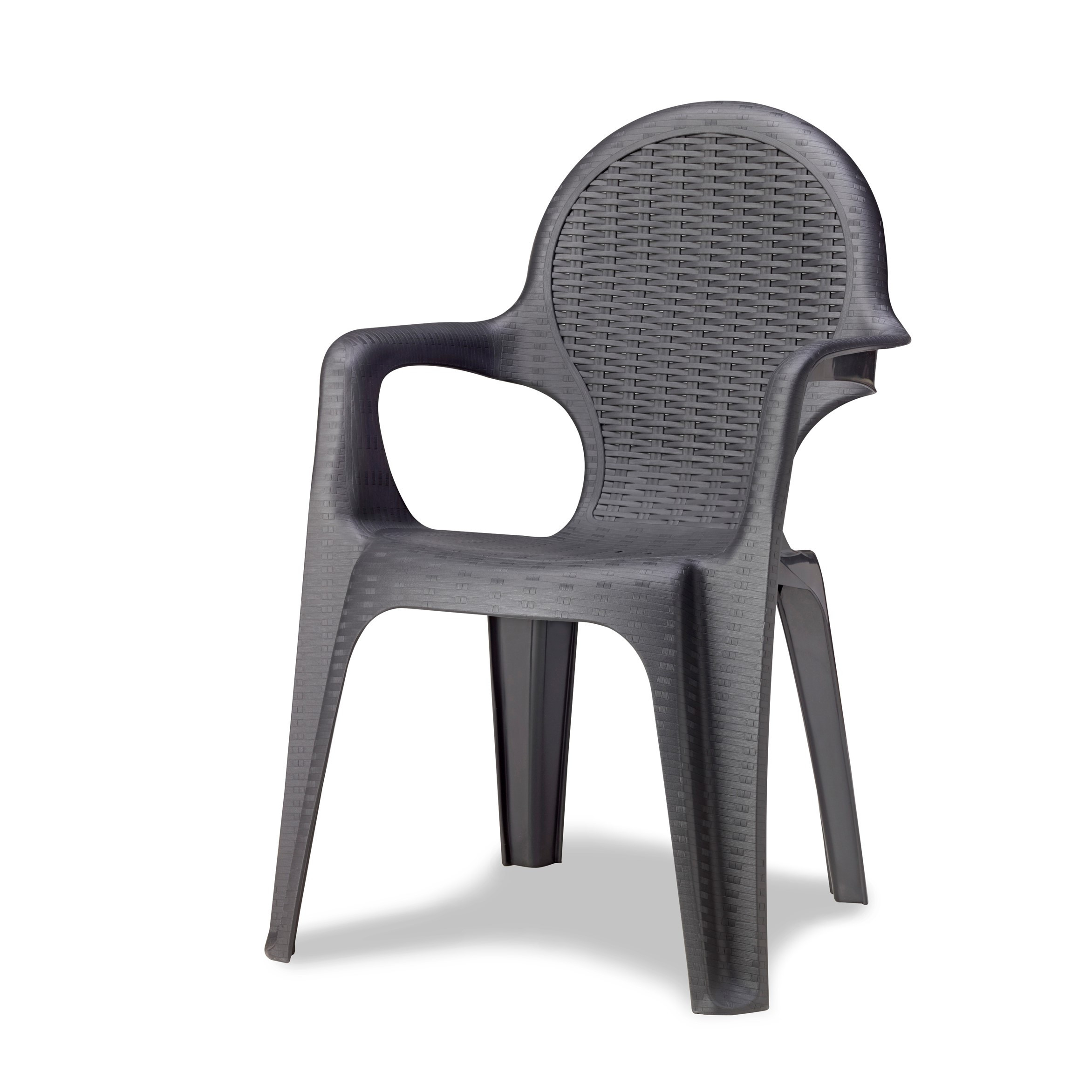 Dale Leisure Anthracite Grey Resin Rattan Effect Chair