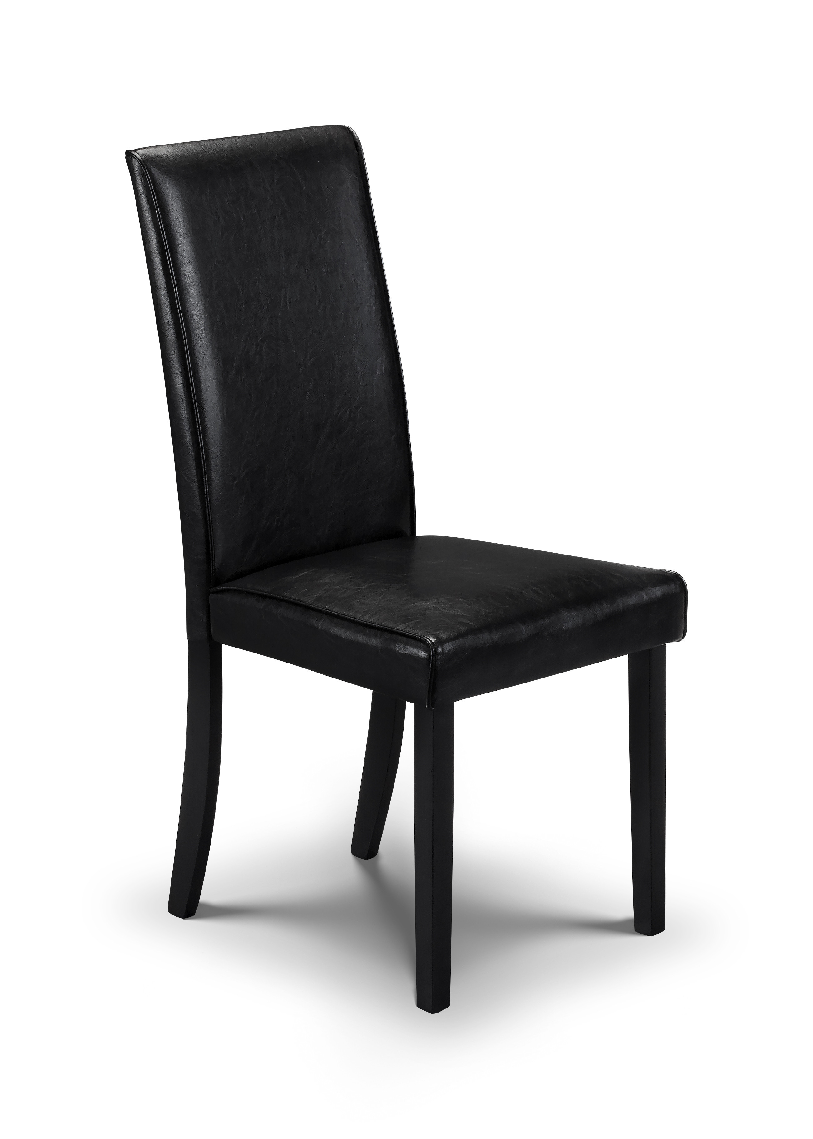 Black faux deals leather chair